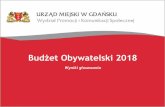Prezentacja wyników Budżetu Obywatelskiego 2018 w Gdańsku