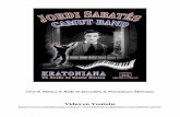Video en Youtube - Jordi Sabatés · PDF fileAl piano de Sabatés se le une el ritmo de la percusión entrelazado con la danza. Los bailarines del grupo CAMUT BAND interpretan sus