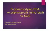 Problematyka PEA w pierwszych minutach w SOR · PDF fileAnaliza dokumentacji SOR 01.01.2014 –30.04.2015 (16 miesięcy) 25 przypadków NZK w mechanizmie PEA w ciągu pierwszych minut