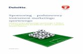 Sponsoring podstawowy instrument marketingu sportowego · PDF fileSponsoring – podstawowy instrument marketingu sportowego Analiza rynku sponsoringu sportowego w Polsce z uwzględnieniem