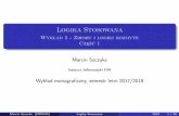Logika Stosowana - Wyk ad 5 - Zbiory i logiki rozmyte Czesc 1szczuka/ls/Lecture5.pdf · Marcin Szczuka (MIMUW) Logika Stosowana 2017 11 / 36. Zbioryrozmyte–definicjeiwłasności