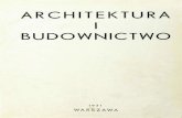 ARCHITEKTURA I BUDOWNICTWO - Strona głównabcpw.bg.pw.edu.pl/Content/1343/00arbud31_spis_rzeczy.pdf · BUDOWNICTWO (sprawy ogólne^ mieszkaniowe, organizacyjne, techniczne, materjały