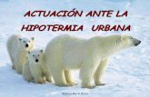 ACTUACIÓN ANTE LA HIPOTERMIA URBANA - …reanimovil.com/docespeciales/ACTUACION ANTE LA HIPOTERMIA-UR… · Manuel Marín Risco DEFINICIÓN • La hipotermia es el descenso de la