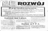 Rozwój: dziennik niezależny od żadnej partji.bc.wimbp.lodz.pl/Content/13013/Rozwoj_1926_nr154a.pdf · tv ŁODZI, A'" Kościuszki 41 ,TELEFON 28 .. NNIK NIEZAl iłY OD Z DN Poniedziałek