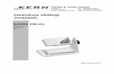 Instrukcja obsługi Jonizator - KERN & SOHN GmbHdok.kern-sohn.com/manuals/files/Polish/YBI_01-BA-pl-1311.pdf · Jonizator posiada przewodzące igły (końcówki) z wysokim napięciem,