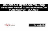 KONCEPCJA METROPOLITALNEGO SYSTEMU · PDF file- rower cargo - rower elektryczny - rower składany DZIAŁANIA WSPIERAJĄCE ... - dolny-slask.org.pl - - wroclaw.gazeta.pl . Author: d