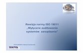 Rewizja normyISO 19011 „Wytyczne auditowania systemów ... · PDF fileEntwurf DIN EN ISO 19011:2010-07. Spojrzenie na najważniejsze zmiany w ISO/FDIS 19011:2011 W tym projekcie