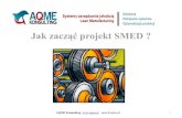 Jak zacząć projekt SMED - aqme.pl · PDF fileMetoda SMED (Single Minute Exchange of Die) –‘Przezbrojenie w kilka minut’ została wprowadzona przez Shingeo Shingo w ramach Toyota