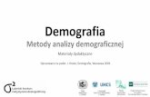 Demografia - lublin.stat.gov.pllublin.stat.gov.pl/.../sigma_kwadrat/demografia_metody_analizy.pdf · Demografia Metody analizy demograficznej Materiały dydaktyczne Opracowano na