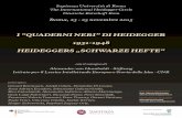 I “QUADERNI NERI” DI HEIDEGGER - 1931-1948 - iliesi.cnr.it · Judith Werner (Universität Regensburg – Germania), Heidegger und die “Lügenpresse” – Die Bedeutung der