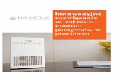 Innowacyjne rozwiązanie w zakresie kontroli patogenów w ...bestmi.pl/wp-content/uploads/2016/05/NOVAERUS_FOLDER.pdf · 0 Oszczędności związane z systemem Novaerus System Novaerus