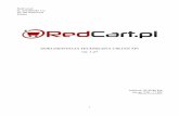 redcart.pl dokumentacja api - Sklep internetowy RedCart.pl · 1 RedCart.pl ul. wrocławska 113 58-306 Wałbrzych Polska DOKUMENTACJA TECHNICZNA USŁUGI API ver. 1.27 Infolinia: 22