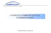 COMPANY FORMFIR -PLAST S.A. INTRODUCTION - form-plast… · FORM-PLAST S.A. is equiped with 250 quality assurance devices that guarantee effective measurings for automotive industry: