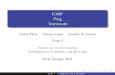 ICMP Ping Tracerouterecom.blog.unq.edu.ar/.../Grupo5-presentacion-icmp-ping-traceroute.pdf · ICMP Ping Traceroute Carlos P´erez Dami´an Lopez Leandro Di Lorenzo Grupo 5 Redes de