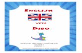 English · English with Dibo ROCZNE PRZYGOTOWANIE DO SZKOŁY CZĘŚĆ 1 Wersja kolorowa do pobrania na stronie przedszkola.