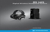 Digital Wireless Headphone System - audiopolis.pl¼ne wskazówki dot. bezpieczeństwa 2 | RS 165 Ważne wskazówki dot. bezpieczeństwa Przed rozpocz ęciem użytkowania produktu nale
