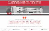 MODERNISM IN EUROPE - MODERNISM IN GDYNIA W EUROPIE MODERNIZM W GDYNI ARCHITEKTURA XX W. - OCHRONA - KONSERWACJA MODERNISM IN EUROPE - MODERNISM IN GDYNIA ARCHITECTURE OF THE 20TH