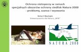 specjalnych obszarów ochrony siedlisk Natura 2000 · specjalnych obszarów ochrony siedlisk Natura 2000 - problemy, szanse i wyzwania Robert Mysłajek ... Gas i Postawa 2001, Gas