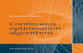 Krzysztof Tesch - Politechnika Gdańskakrzyte/students/optimisation_book.pdf · Continuous optimisation algorithms ... 4.4.4 Bat algorithm ... 7.6 Multi-objective description of Murray’s