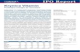Krynica Vitamin - Raiffeisen BrokersIPO+report... · zleceń dla Orangina Schweppes, Hype oraz wygrania nowych kontaktów. Szacujemy, że każdy z największych klientów może docelowo