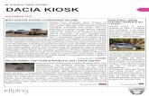 TELEVIZIJA I PRESS I INTERNET DACIA KIOSK · Odliku da spada u niskobudžetne automobile, Dacia je iskoristila na najbolji mogući način.