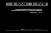 EKONOMIA i ŚRODOWISKO - fe.org.pl · Anatoli Hurynovich, Ekaterina Syczewa, The methodology in estimation of cost of life cycle ... of Agaricus bisporus as a waste organic material