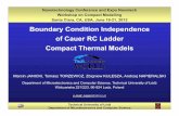 Boundary Condition Independence of Cauer RC … Condition Independence ,, , of Cauer RC Ladder ... Department of Microelectronics and Computer Science, ... in air in water loose sink