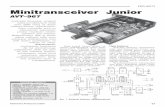 Minitransceiver JuniorPROJEKTY Minitransceiver Junior · ne na środku części fonicznej pa-sma 80 m. Ten prosty ﬁltr,złożony z pojedynczych cewek (możliwość użycia dławików