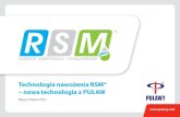 Technologia nawożenia RSM® – nowa technologia z … procesie krystalizacji, RSM® krystalizuje równomolowo, czyli w stosunku 1:1 (mocznik i azotan amonu). Skład chemiczny kryształu