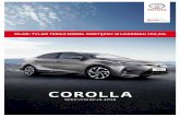 Corolla spec 8 str 16 - pdf.sites.toyota.pl · corolla specyfikacja 2018 pilne: tylko teraz model dostĘpny w leasingu 102,5%