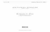 ANTONIO VIVALDI - moeck.com · Continuo by Antonio Vivaldi (Rinaldi, opus 44, No. 11). This concerto is especially appro- priate for a quartet arrangement, since Vivaldi himself confined