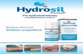 Badania kliniczne - hydrosil.pl · Pacjent w ramach zapobiegania następnym ranom spo-wodowanym naciskiem zakłada na noc opaskę ochronną na piętę. Po 5 miesiącach ... Po paru