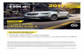 CENNIK NOWY OPEL CROSSLAND X. · Cennik – Nowy Opel Crossland X Rok produkcji 2017, rok modelowy 2018 Ceny promocyjne Essentia* Enjoy Elite 1.2 81 KM M5 55 950 60 300 – …