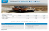 Nowa Dacia Duster już od zł · ROK PRODUKCJI 2018 CENA KATALOGOWA W ZŁ Nowa Dacia Duster już od zł DACIA FINANSOWANIEPakiet Nowy DUSTER już od zł/ mies. w …