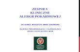 Zespoły kliniczne alergii pokarmowej - pediatria1.wum.edu.pl · zespoŁy kliniczne alergii pokarmowej dr n.med. wioletta anna zagÓrska klinika pneumonologii i alergologii wieku