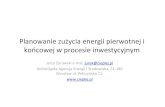 Planowanie zużycia energii pierwotnej i końcowej w ...six6.region-stuttgart.de/sixcms/media.php/773/JerzyZurawski... · Planowanie zużycia energii pierwotnej i końcowej w procesie