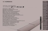 Podręcznik użytkownika Uživatelská ... - Yamaha - Yamaha · de Yamaha)) Song Book (libro de canciones) (solamente en inglés, francés, alemán y español) Contiene partituras