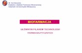 BIOFARMACJA - kongresfarmaceutyczny.plkongresfarmaceutyczny.pl/uploads/article/files/93dd0c3f226370e... · IVIVC @ 0 20 40 60 80 100 0 3 6 9 [h] 12 @ A B C. Prosty test in vitro nie