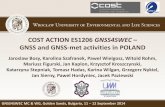 COST ACTION ES1206 GNSS4SWEC - uni-sofia.bgsuada.phys.uni-sofia.bg/wordpress/wp-content/uploads/2014/09/... · COST ACTION ES1206 GNSS4SWEC – GNSS and GNSS-met activities in POLAND