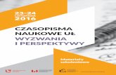 CZASOPISMA NAUKOWE U Ł - wydawnictwo.uni.lodz.pl · Liczba punktów zależy od miejsca w rankingu na tle kategorii tematycznych (ang. ... • External reviewer (Recenzent) EFEKTYWNE