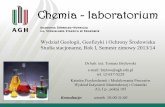 Chemia - laboratorium - Strona główna AGHhome.agh.edu.pl/~brylew/files/Laboratorium_5.pdf · Chemia - laboratorium Wydział Geologii, Geofizyki i Ochrony Środowiska Studia stacjonarne,