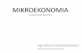 MAKROEKONOMIA semestr zimowy 2011/2012fem.put.poznan.pl/poli-admin/didactics/19520613MIKROEKONOMIA.pdf · Begg D., Fisher S., Dornbusch R. Mikroekonomia, PWE Warszawa, 2007 . orowiec