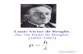 Louis-Victor de Brogliemmulak/Mechatronika 2018/SMTR-W4.pdf · Louis-Victor de Broglie, the 7th Duke de Broglie, (1892-1987) From: Harris Benson, University Physics O h p