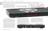 TEST Ayon Audio CD-07S + SCORPIO · Zestawy odtwarzacz CD + wzmacniacz 20 000 zł TEST 40 201 Laboratorium Ayon Audio SCORPIO Pomiary wzmacniacza Scorpio dostarczyły więcej, niż