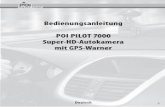 bedienungsanleitung POI PIlOt 7000 Super-HD … · 12 Deutsch Deutsch 13 POi PilOt 7000 Quic KstaRt Bitte befolgen Sie die folgenden Schritte um Ihren POI Pilot 7000 mit POIbase in