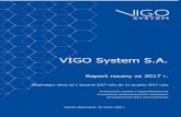 VIGO System S.A. · VIGO System S.A. - Sprawozdanie finansowe za III kwartał 2015 r. VIGO System S.A. Raport roczny za 2017 r. Obejmujący okres od 1 stycznia 2017 roku do 31 grudnia