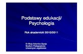 Podstawy edukacji/ Psychologia‚ad3.pdf · Test psychologiczny rozwizywanie zada, których wyniki ujmowane s ilociowo Na podstawie wyników dokonuje si normalizacji = ustalenie rozkładu