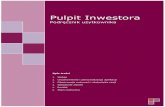 Pulpit Inwestora - aliorbank.pl · Pulpit Inwestora Podręcznik użytkownika Spis treści 1. Wstęp 2. Uruchomienie i personalizacja aplikacji 3. Obserwacja notowań i statystyka