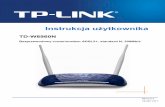 Instrukcja użytkownika - static.tp-link.com · TD-W8960N Bezprzewodowy router ADSL2+, 300Mb/s Instrukcja użytkownika Zawartość opakowania W opakowaniu powinny znajdować się