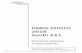 PARIS PHOTO 2016 booth A11 - Galerie Binome · PARIS PHOTO 2016 booth A11 ... Galerie Binome confronts the work of two artists with opposite practices: view camera and old fashion